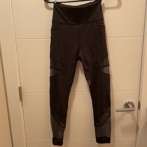 Lululemon leggings with mesh.